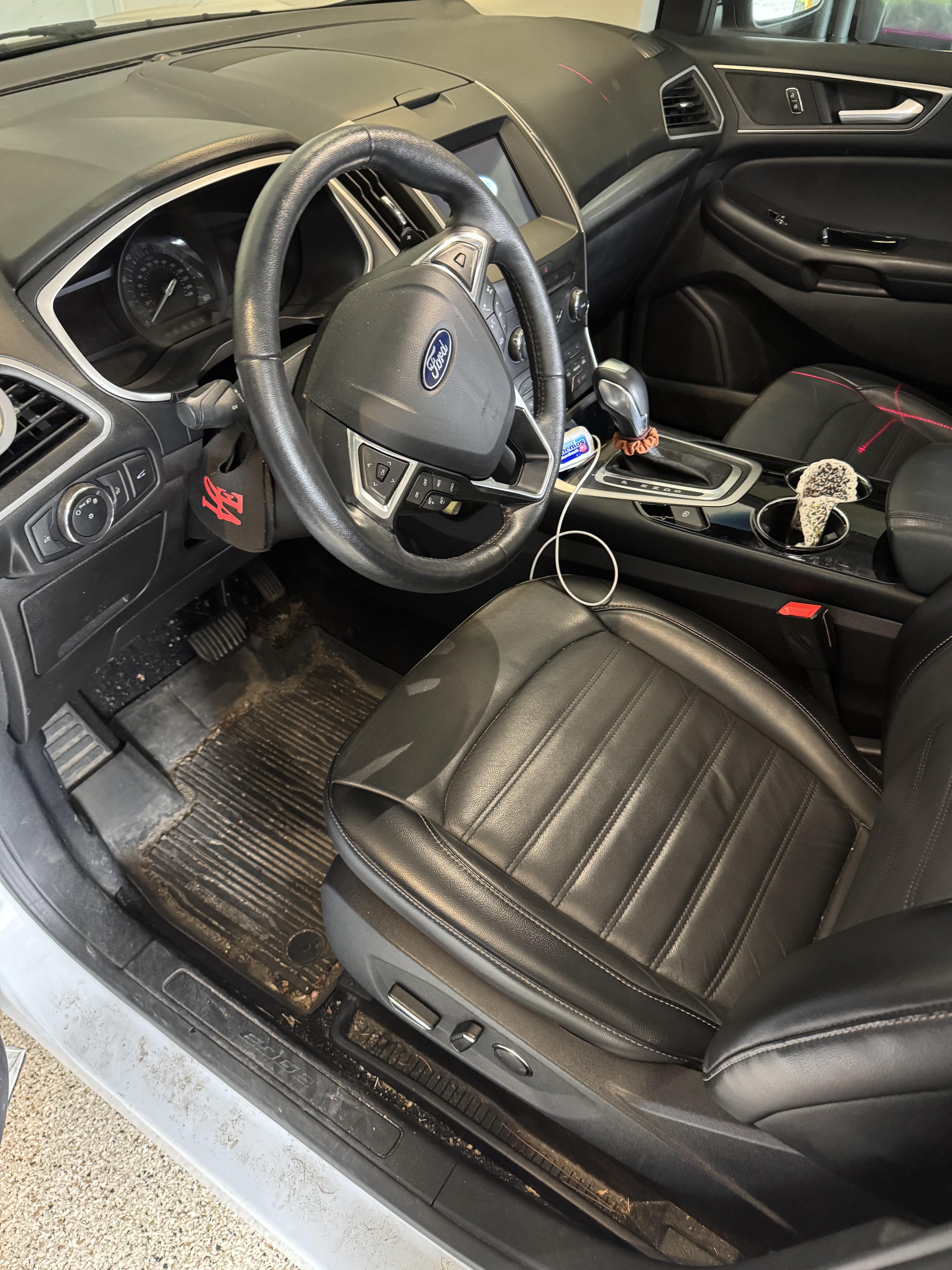 White Ford — before professional detailing